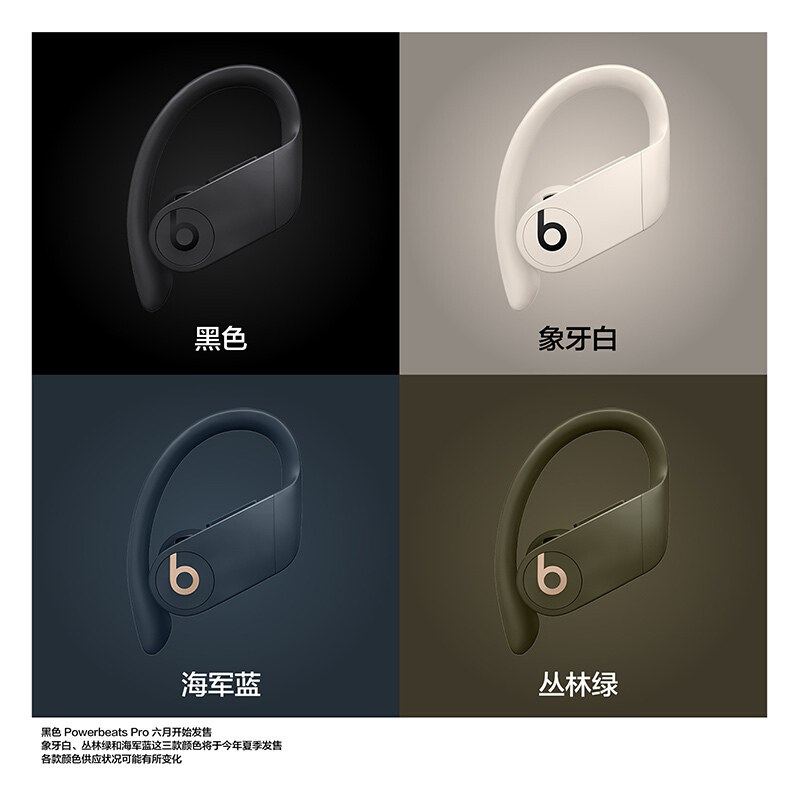 Beats Powerbeats Pro 完全无线高性能耳机运动蓝牙耳机白色真无线PB pro稳固佩戴