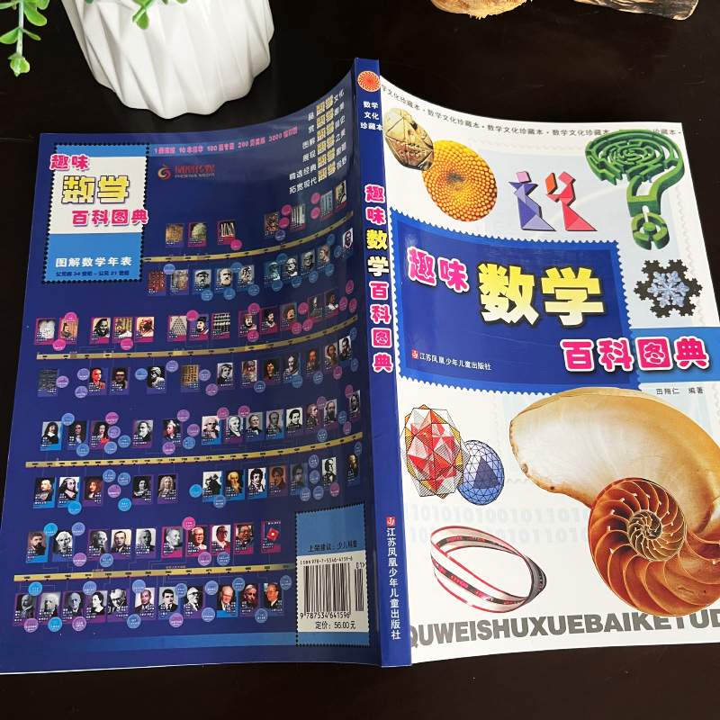 趣味数学百科图典 [正版]趣味数学百科图典 田翔仁著 一二年级小学生课外阅读书籍必读课外书读物数学简史百科全书儿童数学思高清大图
