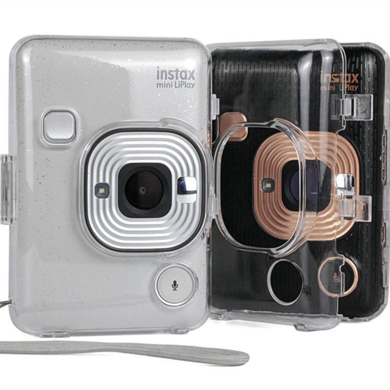 拍立得mini8/9相机 mini11/90透明水晶壳mini25/mini7c保护壳 mini7s/7c透明壳(送背带