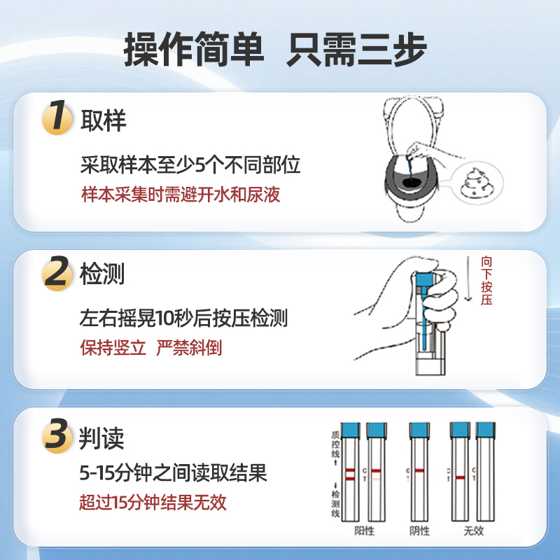 [宝卫士]幽门螺杆菌抗原检测试剂盒(胶体金法)2盒 快速抗原检测 家用版 高灵敏度 5分钟出结果 便捷检测 安心守护高清大图