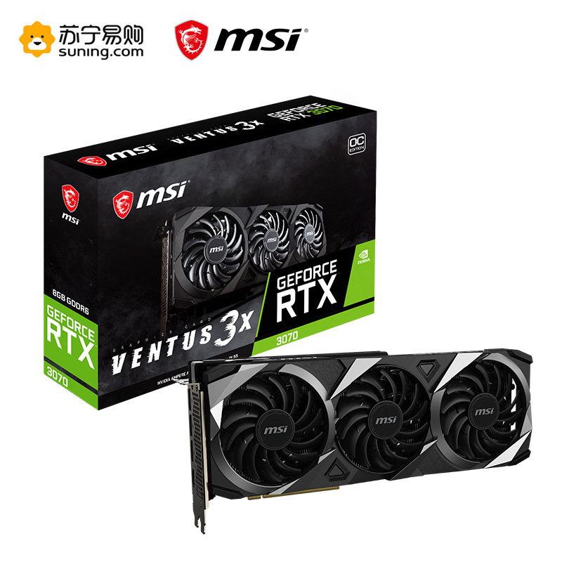 微星MSI GeForce RTX™ 3070 VENTUS 3X OC显卡