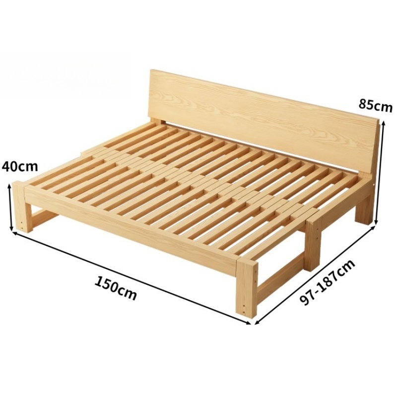 豫龙都 实木沙发床 187cm 张高清大图