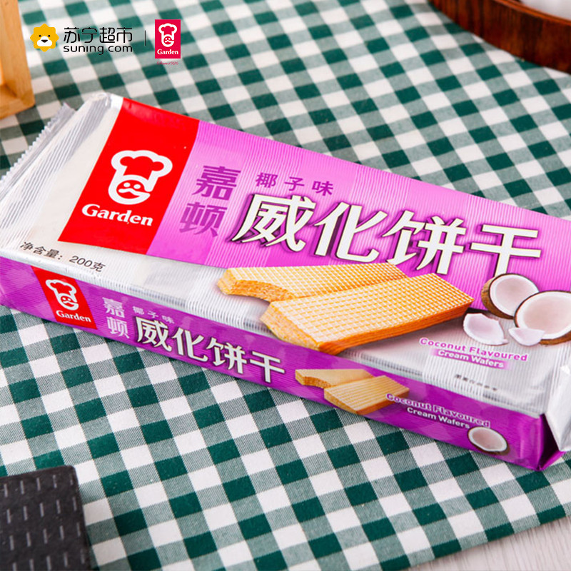 嘉顿 威化饼干(椰子味)200g/袋高清大图