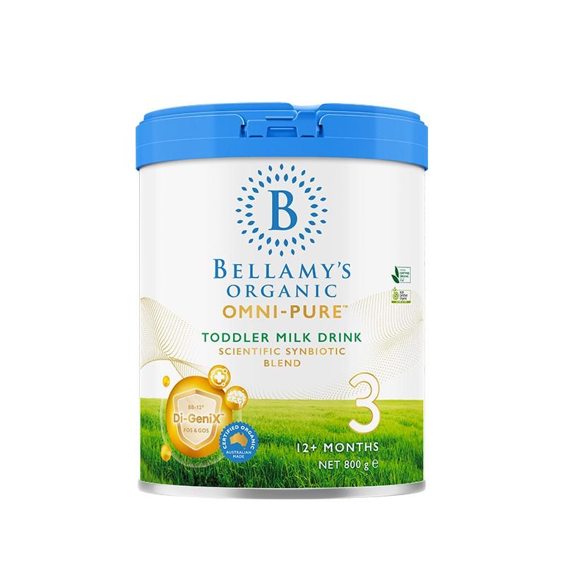 原装进口Bellamy’s贝拉米 OMNI-PURE有机婴儿配方奶粉2段0-6个月800g高清大图