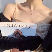 镂空双喜字项链女韩版学生小众设计新年福牌锁骨链女闺蜜情侣吊坠 小仙女猫咪项链 银色 简约盒装+送太阳花头饰[自戴请选]