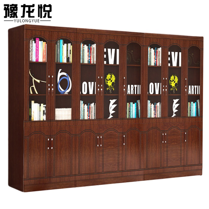 豫龙悦书柜 书柜八门3200*320*1900mm台 大气