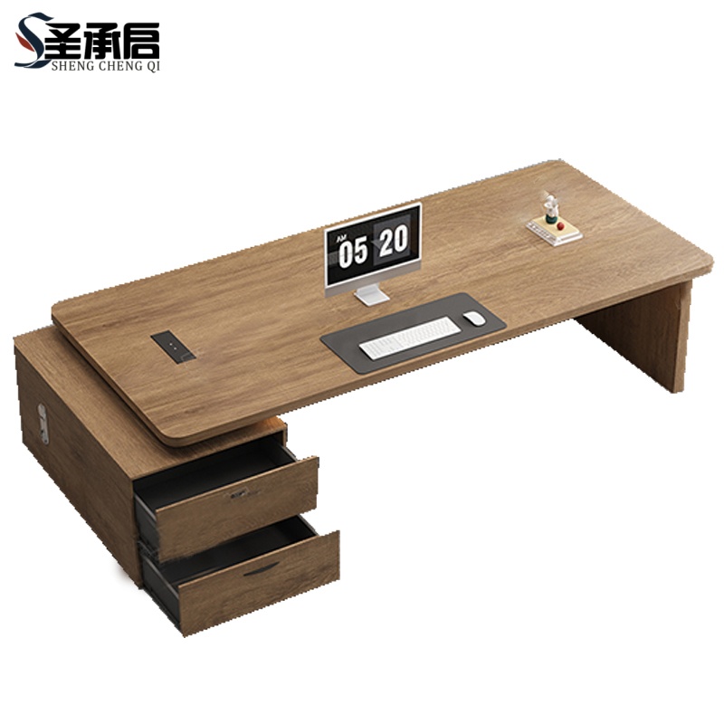 圣承启班台桌2米+椅张高清大图