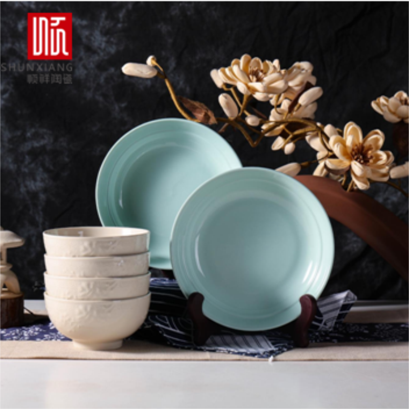 顺祥 浮雕6头套装餐具(碧水云天) S9473033