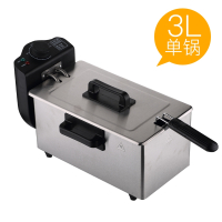 商用热油锅妖怪炸油锅烧油锅高温油锅泼油锅炸炉炸锅烧油器恒温油炸锅 3升300度热油锅