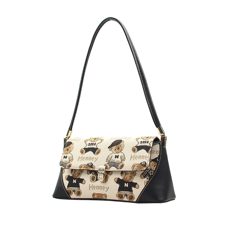 henney bear/轩尼小熊2021新款百搭手斜跨单肩包女包袋