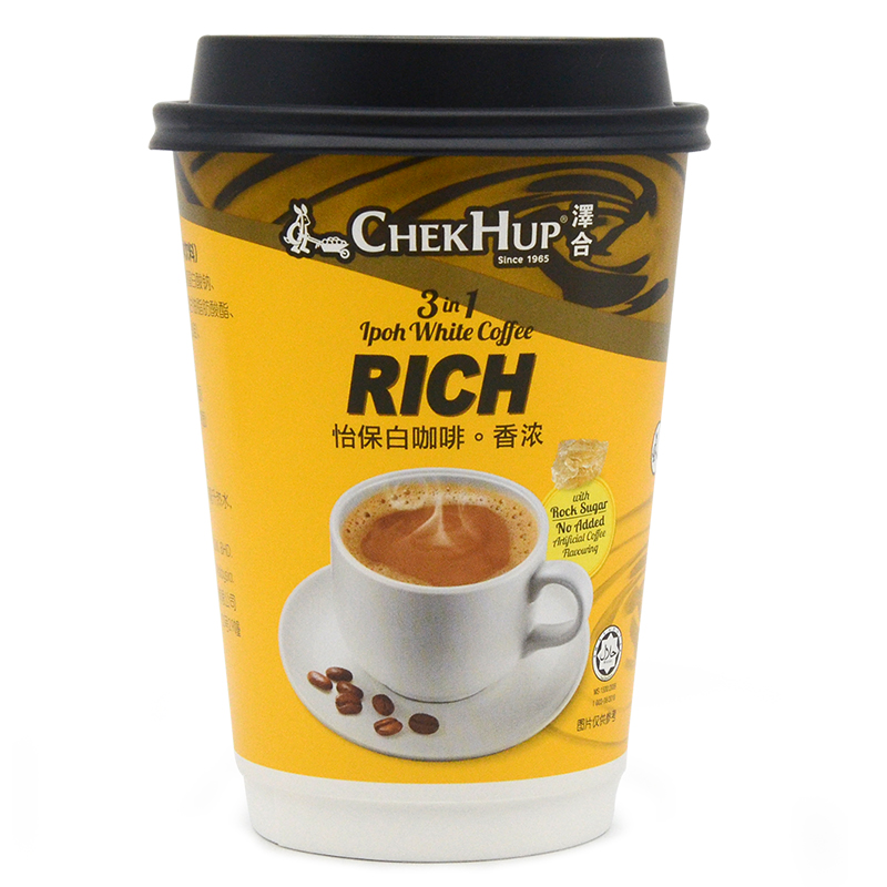 马来西亚进口泽合怡保三合一香浓白咖啡35g杯装参数