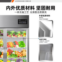 星星(XINGX)930升冷藏玻璃门冰箱商用大容量保鲜柜饭店餐饮麻辣烫蔬菜饮料水果展示柜BC-1000TA