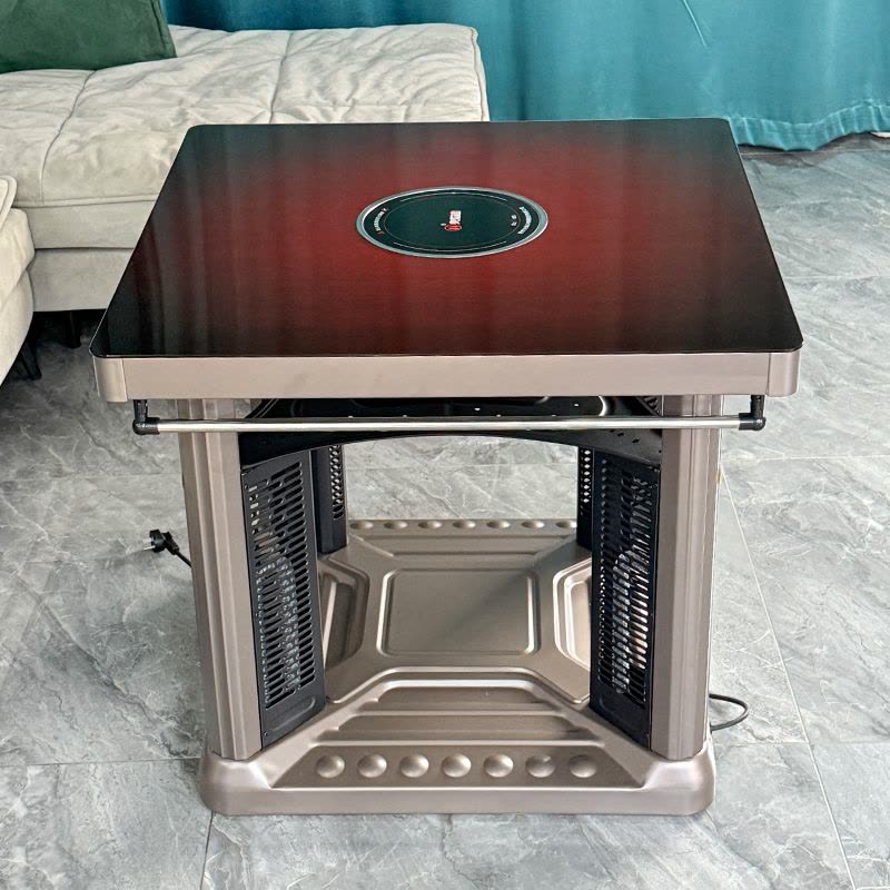 火焰山电暖桌取暖桌四面取暖烤火桌家用四面取暖炉图片