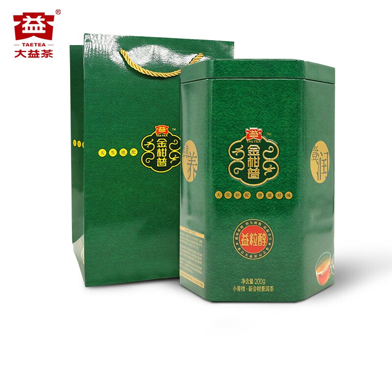 大益茶叶 大益金柑普-小青柑益粒醇 200g/罐