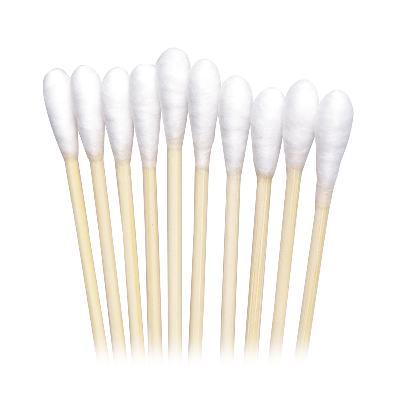 袋鼠医生医用棉签竹棒型 8cm*50支/袋(塑封包装)一次性使用棉签上药化妆掏耳朵棉签高清大图