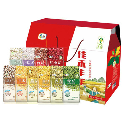 中粮五谷杂粮礼盒装佳禾丰年3500g粗粮米大礼包