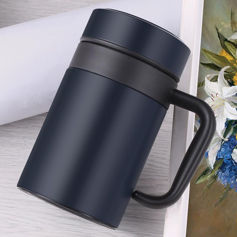 中老年人家用保温杯老人泡茶杯子喝茶杯便携带把喝水杯送爷爷纳丽雅