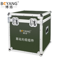 博扬 TPU单模双芯光缆1000米+B型金属航空头+航空箱+络车+2条3米航空转FC线 BY-2SBX-FC1000M