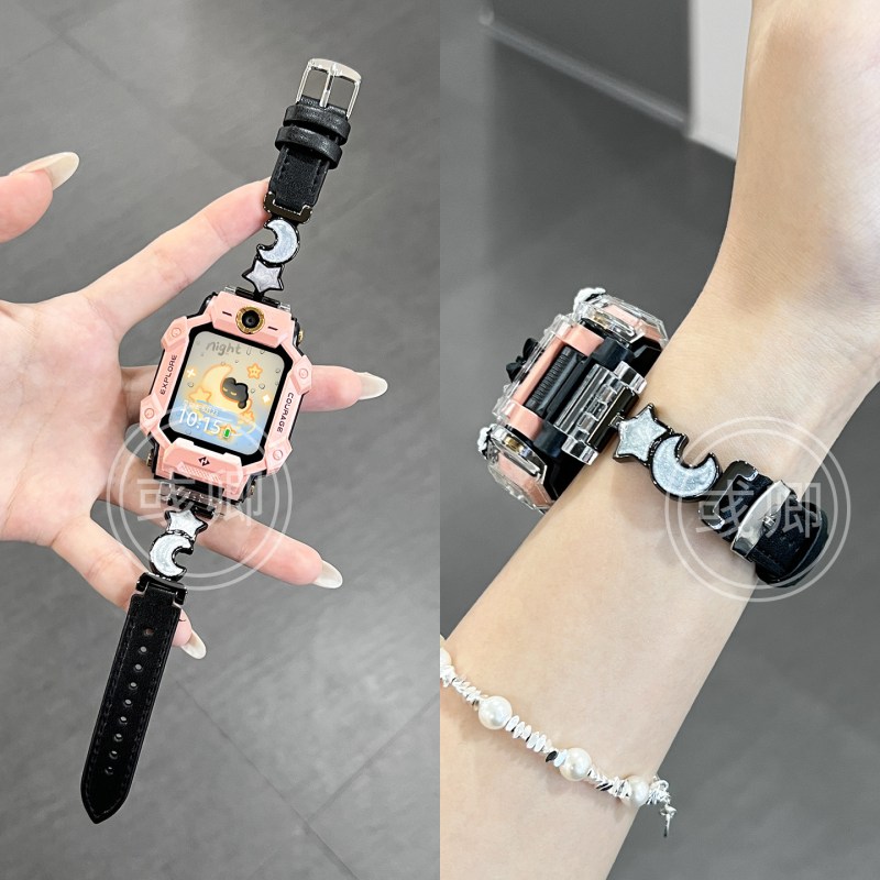 月映星河适用于小天才手表表带z11/z10/z9/z8新款拼皮少年版3139a