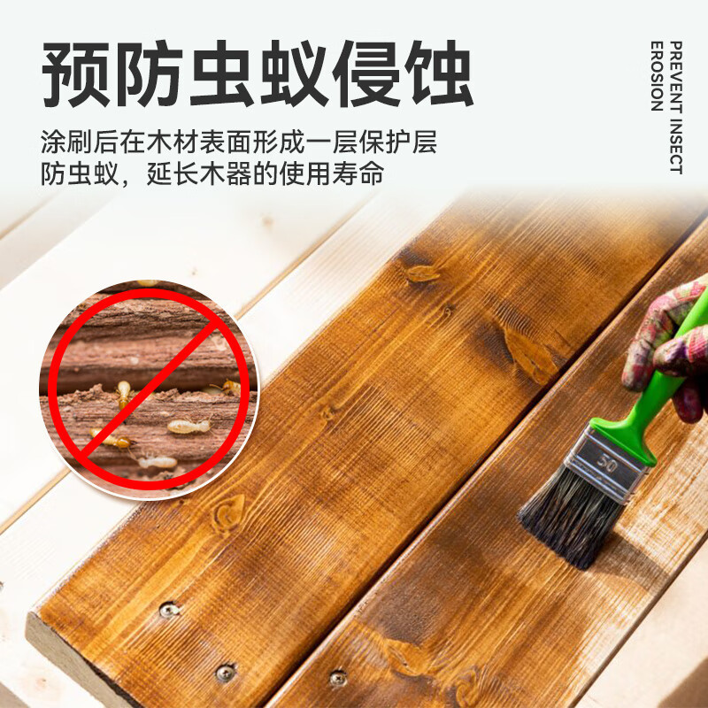 千居美 防腐木油 木蜡油实木户外耐候桐油透明清漆木器漆油漆高清大图