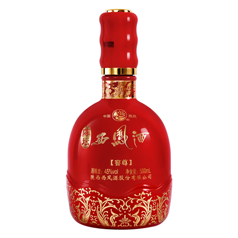 西凤酒 陈坛窖尊 45度 500ml单瓶 凤香型白酒
