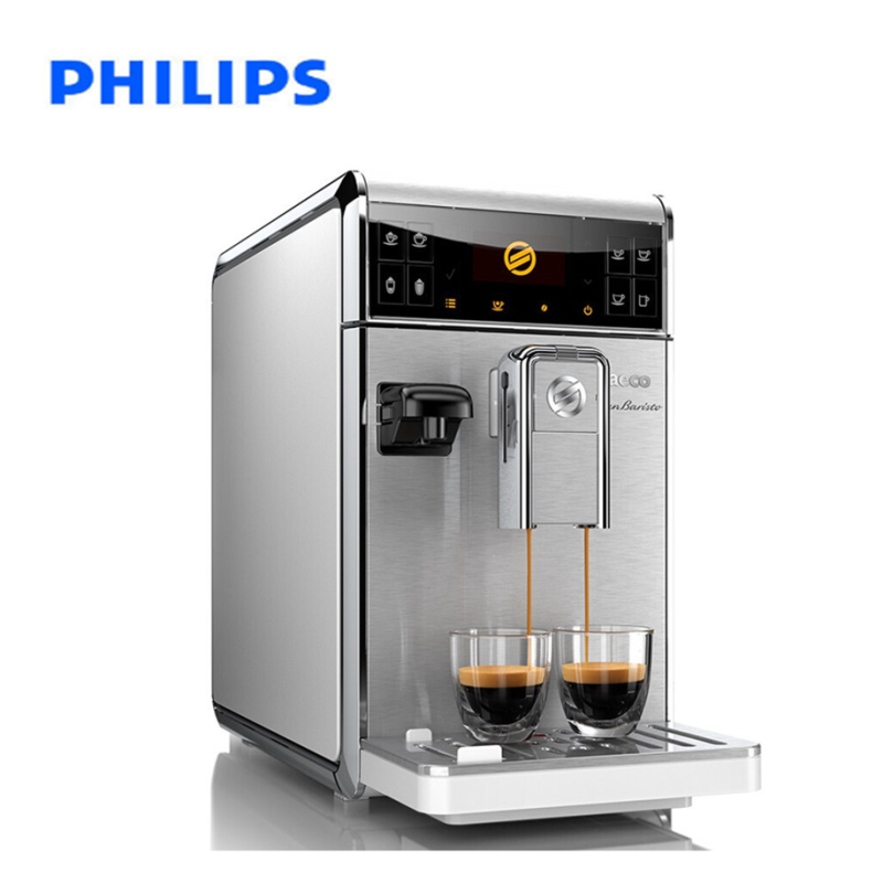 飞利浦（PHILIPS）HD8966/05 Saeco全自动浓缩咖啡机家用 意式 欧洲原装进口 一键式储奶容器