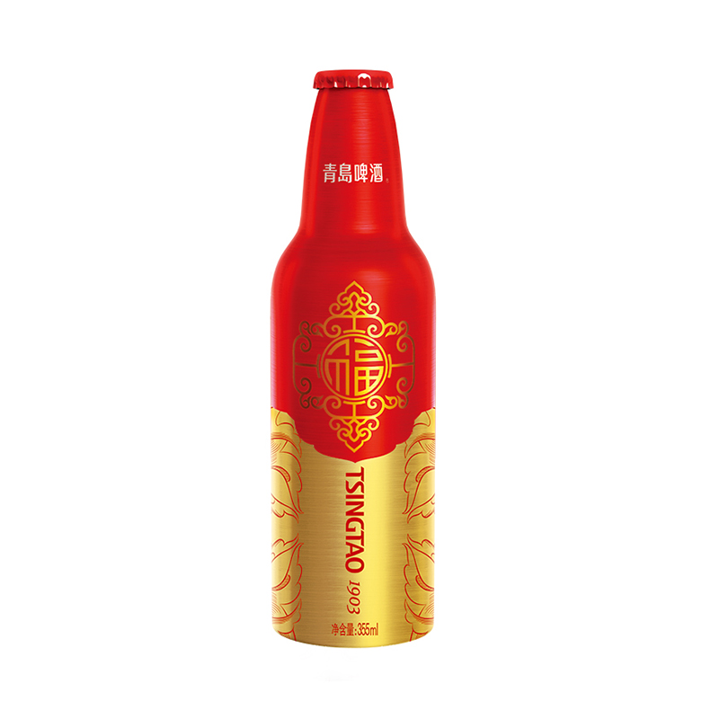 青岛啤酒(TSINGTAO)鸿运当头11度 355ml*12瓶 整箱装啤酒(常规及生肖版混发)高清大图