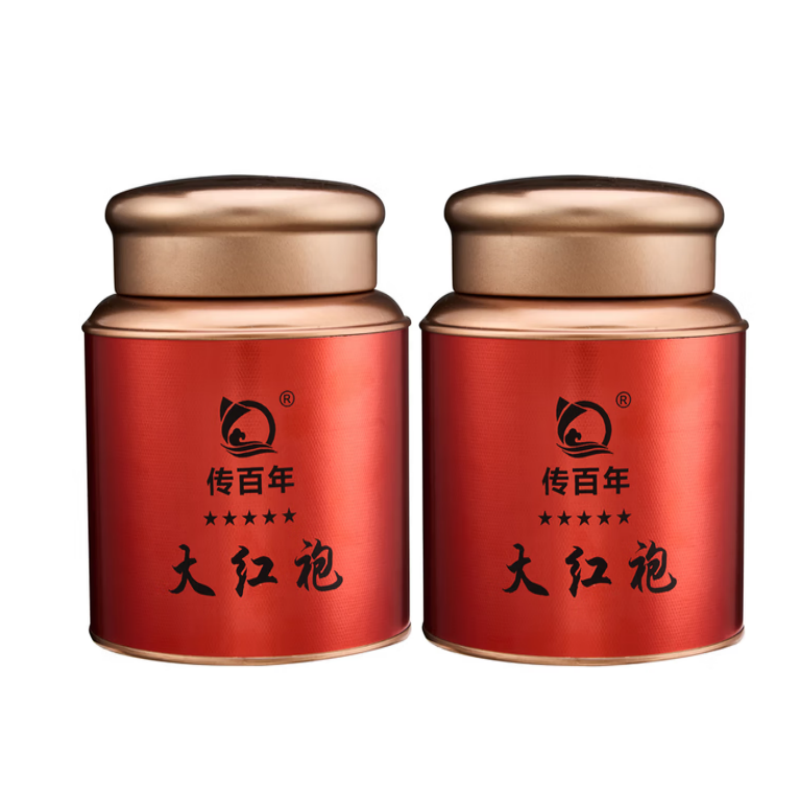 传百年茶叶 [禧茶] 武夷大红袍 250克/套(125克*2罐)高清大图