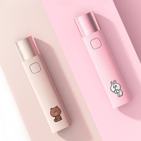 SOLOVE素乐充电宝超薄小巧 便携女生可爱创意迷你户外手电筒3000mAh卡通移动电源超萌-line可妮兔
