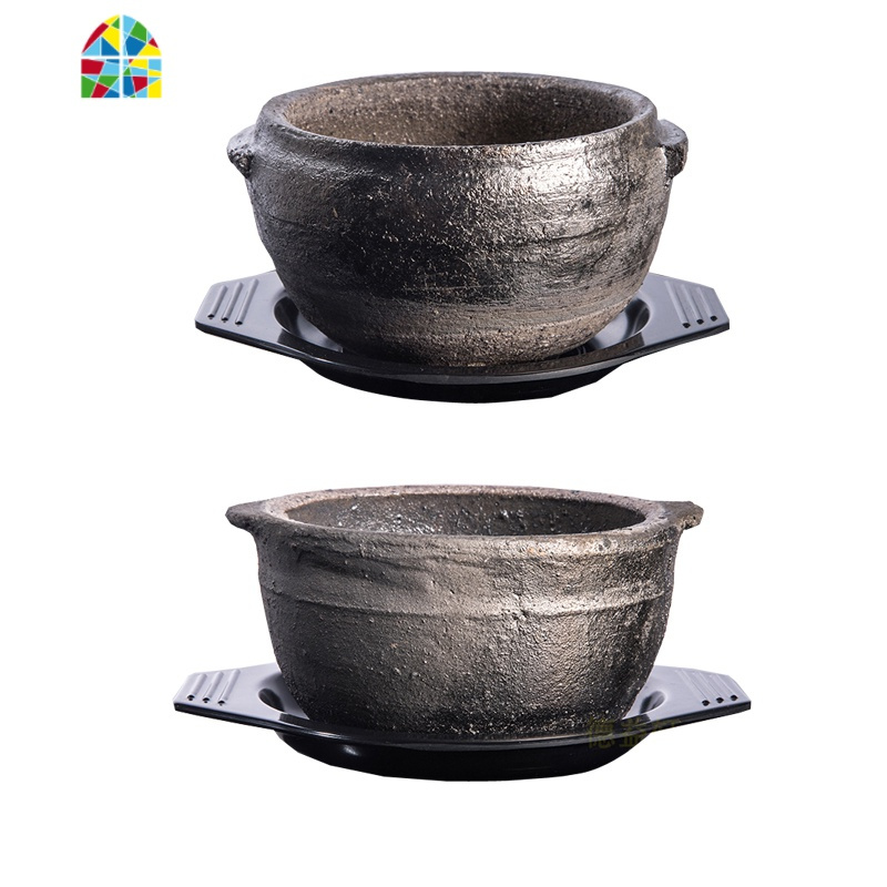 老式土砂锅煲汤小号家用燃气煤气灶专用陶瓷煲仔饭无釉沙锅粗炖锅