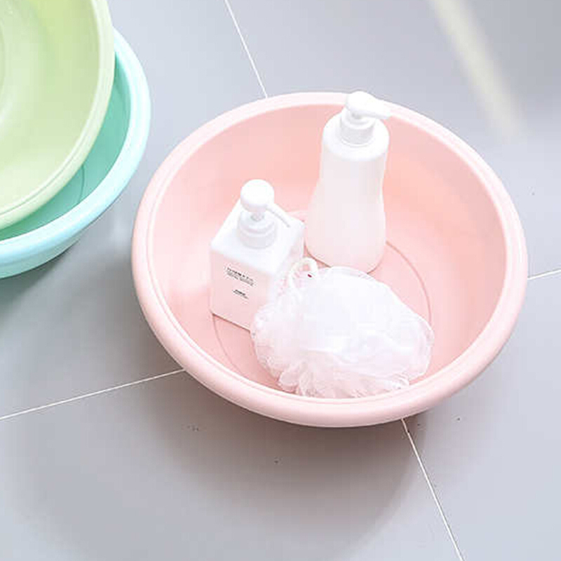 加厚3只装洗脸盆塑料家用洗衣服成小号洗菜水盆子居家浴室用品简约卫生间用品