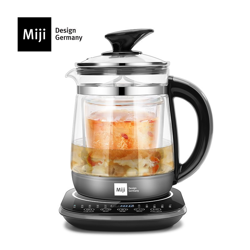 米技 HP-05 养生壶 智能 煮茶壶 家用1.5L恒温玻璃电热水壶触控面板