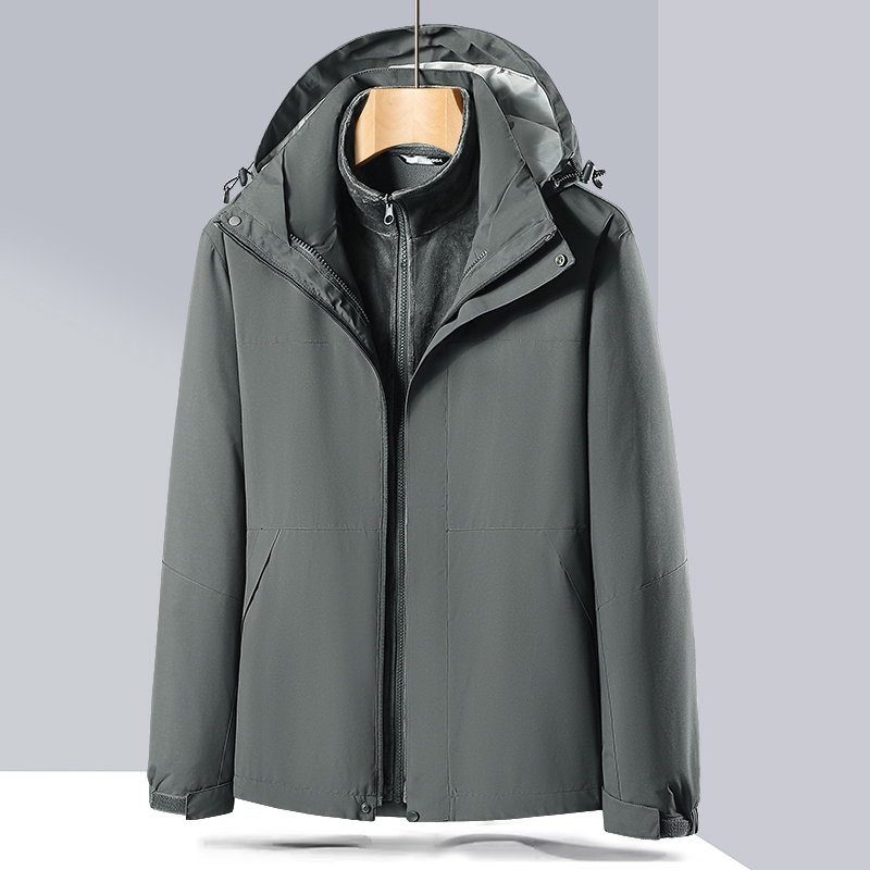徽润和 冲锋衣 三合一可拆卸登山服外套 CY04/件高清大图