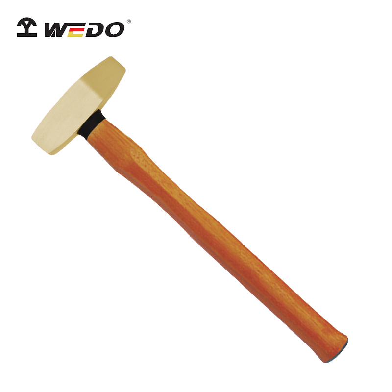 维度工具 防爆工具 铝青铜 铍青铜 防爆木柄双刃开口榔头 锤子 无火花 铝青铜300g