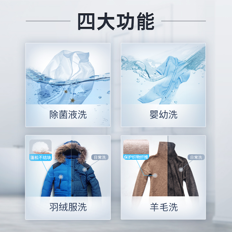 [1400转变频]博世10公斤全自动变频滚筒洗衣机 99.9%强效除菌 高温筒清洁 婴幼防敏洗 WAP282602W
