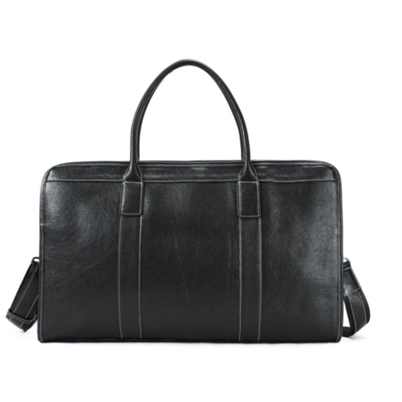 苏宁宜品&一禾亼物商务公文包男士头层牛皮手提包男横款大容量电脑包男包4068