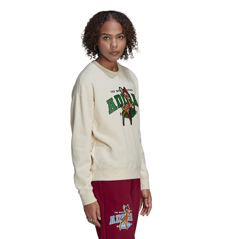 Adidas 阿迪达斯三叶草卫衣女装春秋季新款圆领运动套头衫 HD2754