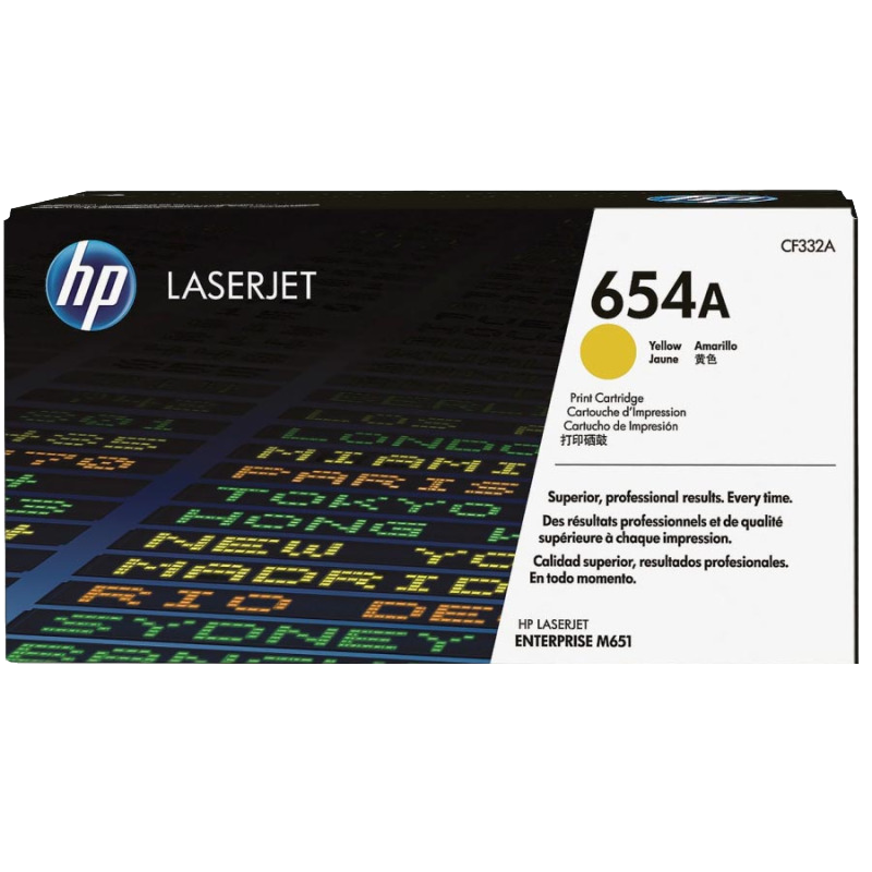 惠普(HP)CF332A 黄色硒鼓 654A(适用M651n M651dn)高清大图