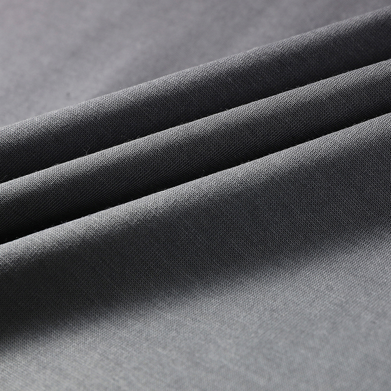 专柜夏季圆领桑蚕丝短袖t恤男薄款冰丝半袖潮流韩版男装渐变色体高清大图