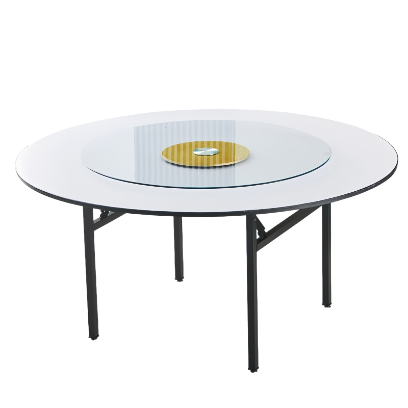 圆桌餐桌带转盘高清大图