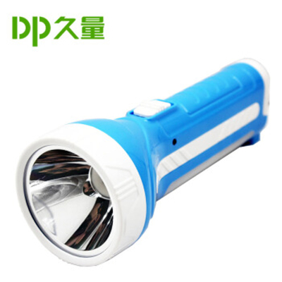 DP 久量 DP-9126 双功能充电式LED手电筒 单灯 2档 800毫安 带应急灯功能 蓝色