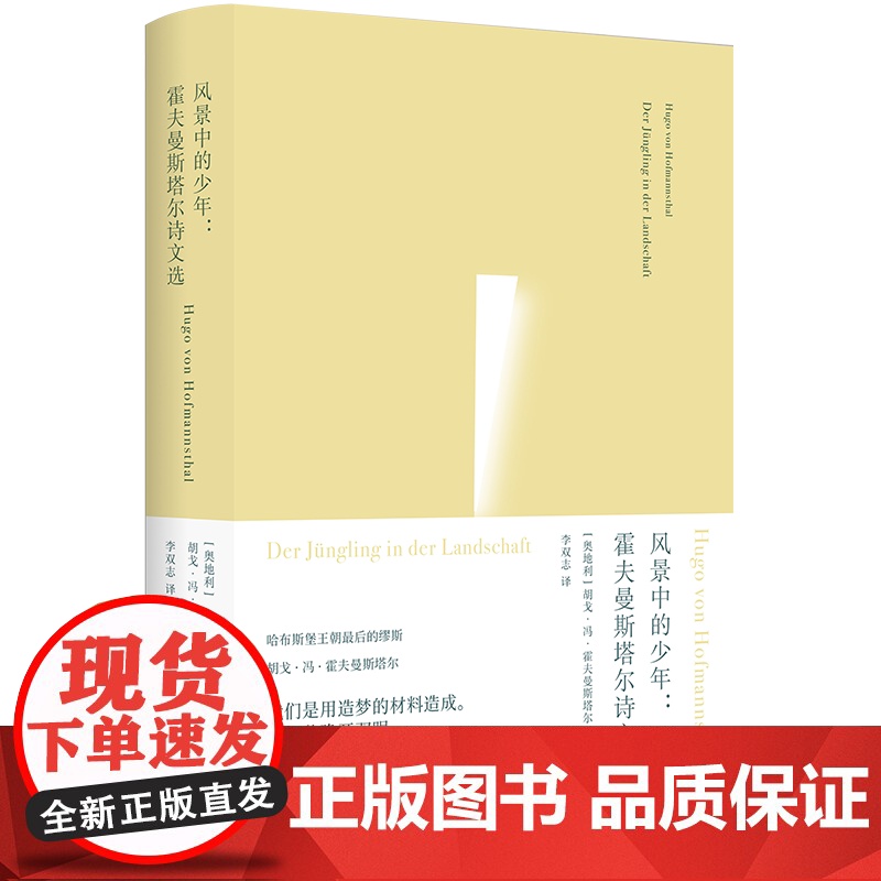 俄耳甫斯诗译丛 风景中的少年:霍夫曼斯塔尔诗文选 霍夫曼斯塔尔代表作精选集备受茨威格和托马斯曼推崇 才俊早成的伟大奇迹译