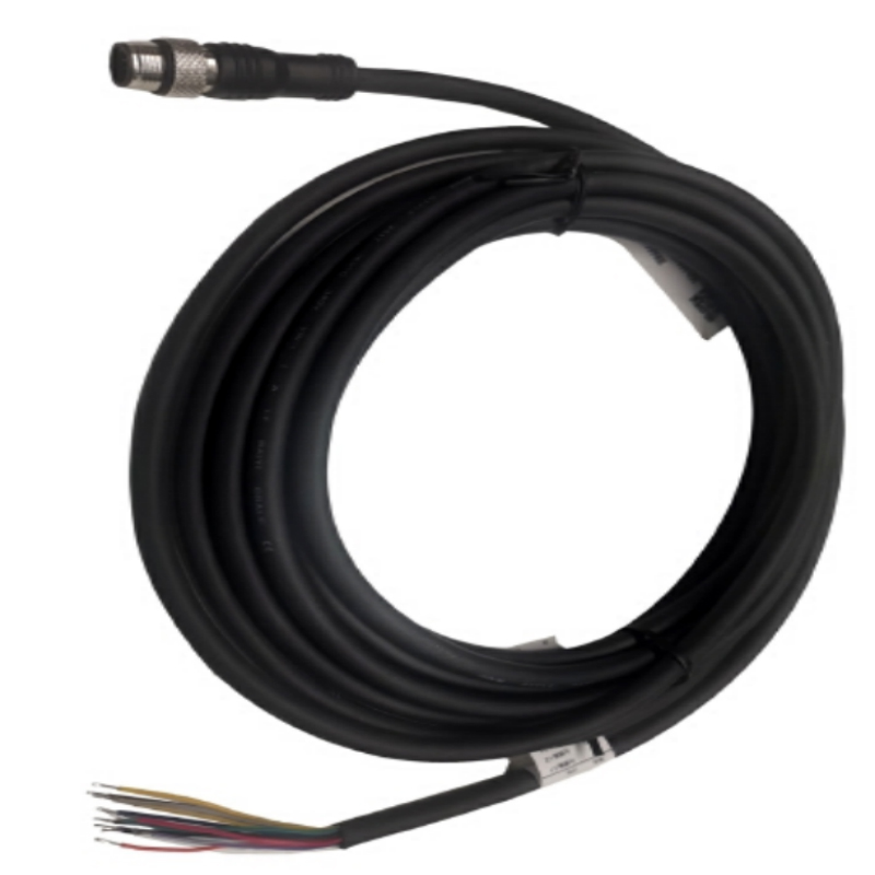 华睿科技 3000P电源线+网线 CABIO-M12A12-XXRJP-05 IO电源线-黑色-5M 不涉及维保高清大图