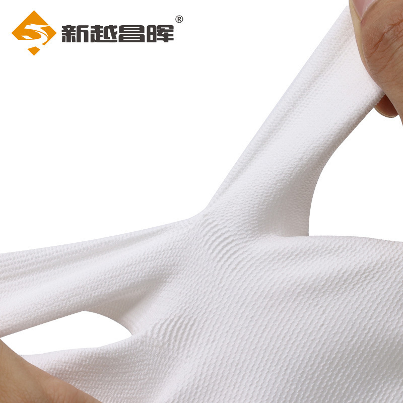 新越昌晖劳保手套 PU尼龙手套耐磨防滑涂掌浸胶挂胶手套防油线手套透气工地工作手套防护36副B11428