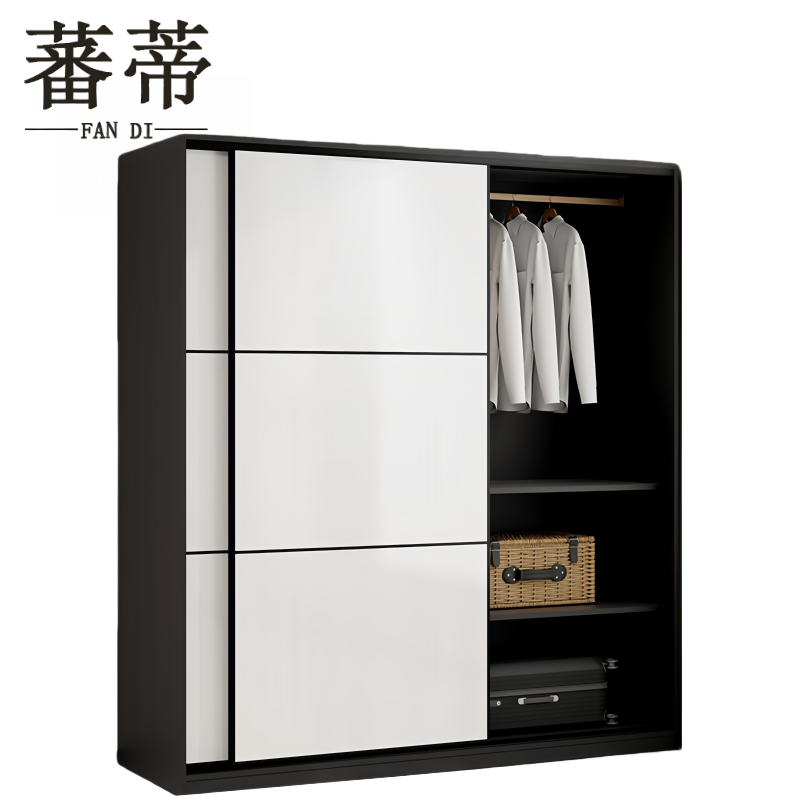 蕃蒂木质衣柜台高清大图