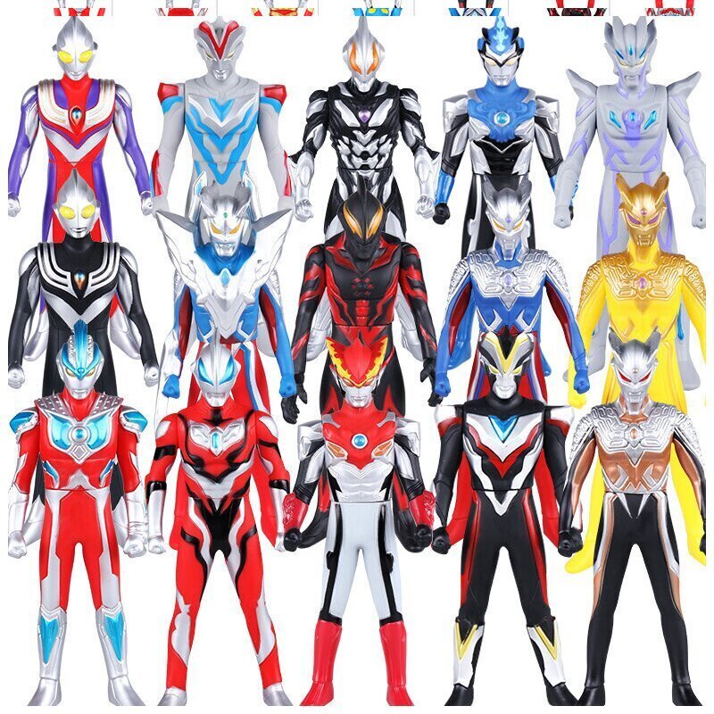 变身器怪兽赛罗银河曼蛋小号大号36个儿童玩具玩偶胶囊 奥特之王软胶