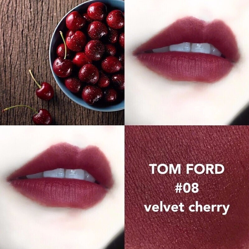 汤姆福特（TOM FORD）TF黑管口红唇膏 哑光3g 08#Velvet Cherry 车厘子色