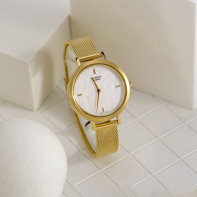 casio卡西欧手表女正品防水女表sheen蓝宝石石英皮带女士手表石英SHS-C110CGL-7A 石英表 女 SHE-C150GM-7A和纸主题新品上架