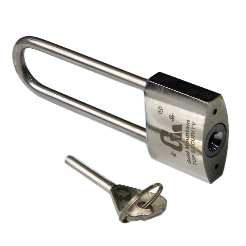 金岳 BXG40-12 不锈钢锁芯 32*40*20mm 不锈钢长梁挂锁(计价单位:个)银色高清大图