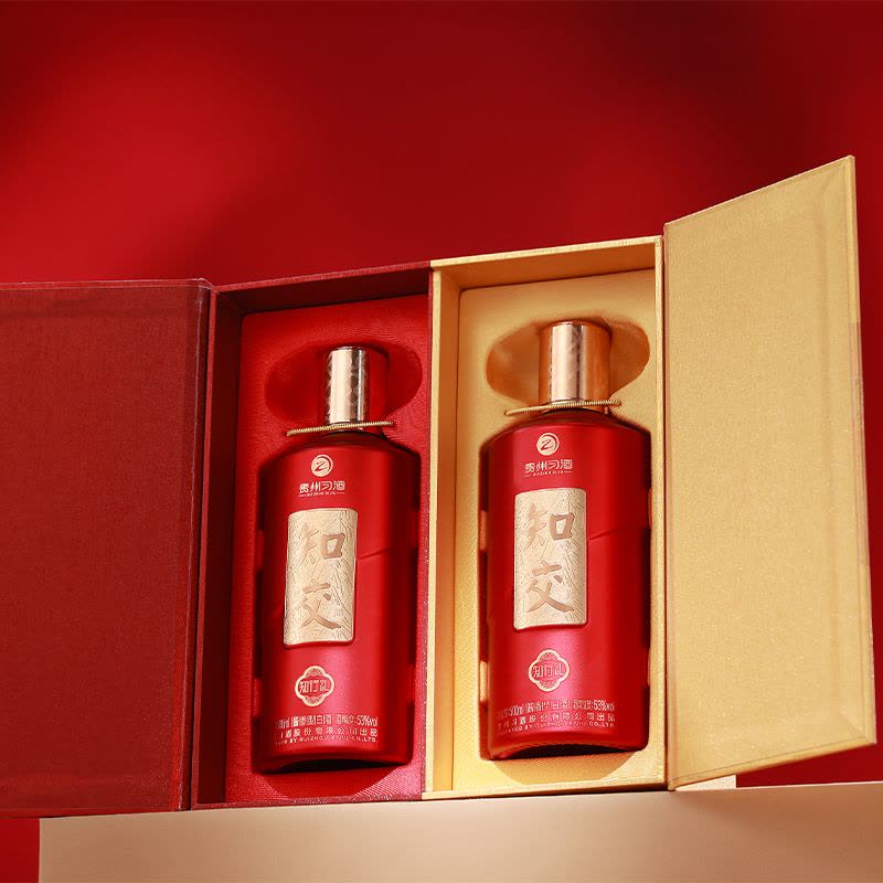53°知交酒(知行礼知遇)500ml×2瓶【价格图片品牌报价】-苏宁易购